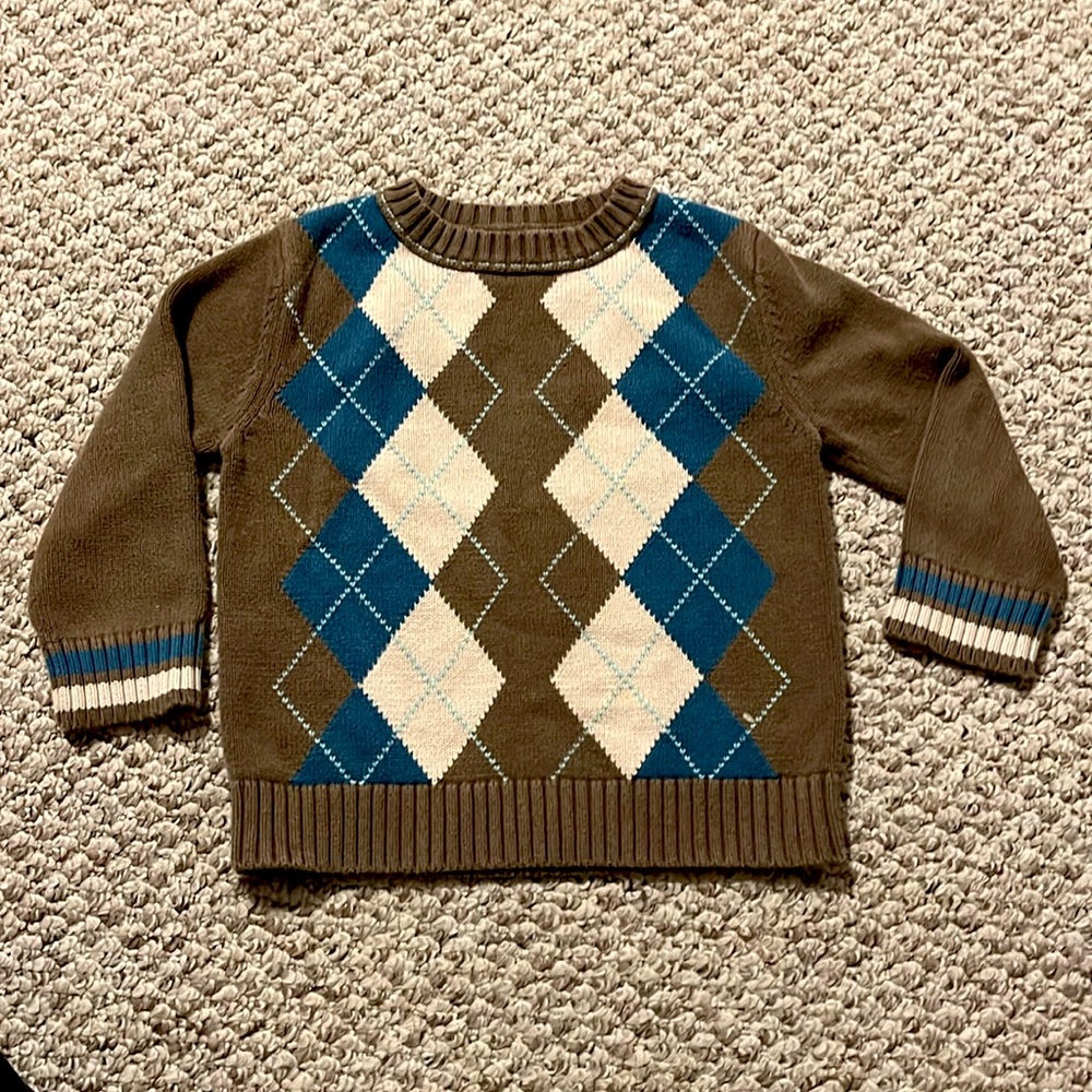 Boys argyle sweater